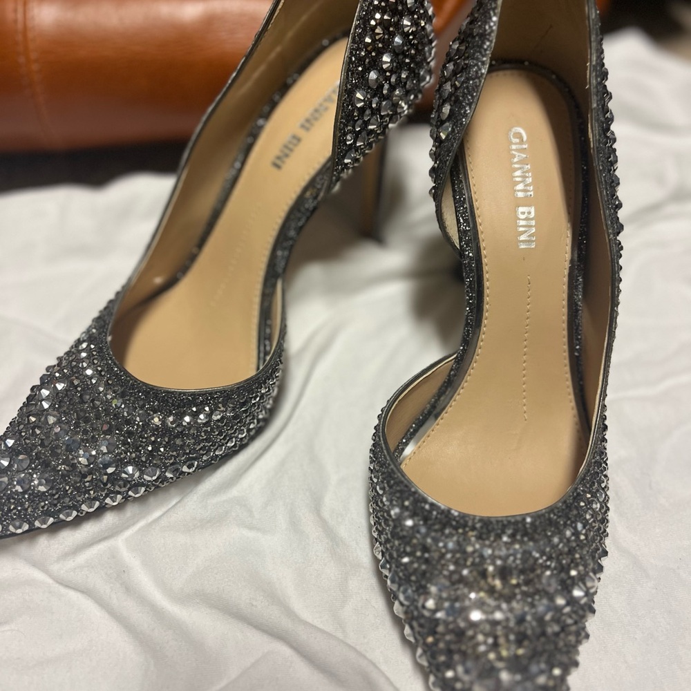 Gianni Bini Women's Black Embellished Heels